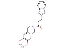 2-(3-imidazo[1,2-a]pyridin-2-ylpropanoyl)-6,7-dimethoxy-1,2,3,4-tetrahydroisoquinoline
