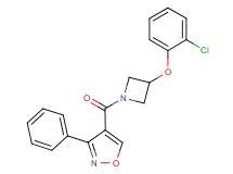 4-{[3-(2-chlorophenoxy)-1-azetidinyl]carbonyl}-3-phenylisoxazole