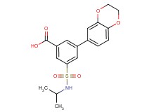3-(2,3-dihydro-1,4-benzodioxin-6-yl)-5-[(isopropylamino)sulfonyl]benzoic acid