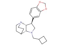 (2R*,3S*,6R*)-3-(1,3-benzodioxol-5-yl)-5-(cyclobutylmethyl)-1,5-diazatricyclo[5.2.2.0~2,6~]undecane