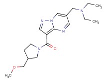 N-ethyl-N-[(3-{[3-(methoxymethyl)pyrrolidin-1-yl]carbonyl}pyrazolo[1,5-a]pyrimidin-6-yl)methyl]ethanamine