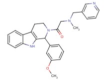 2-[1-(3-methoxyphenyl)-1,3,4,9-tetrahydro-2H-beta-carbolin-2-yl]-N-methyl-2-oxo-N-(3-pyridinylmethyl)ethanamine