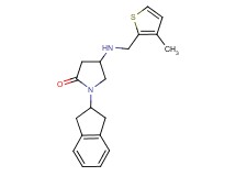 1-(2,3-dihydro-1H-inden-2-yl)-4-{[(3-methyl-2-thienyl)methyl]amino}-2-pyrrolidinone