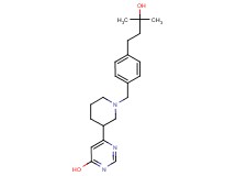 6-{1-[4-(3-hydroxy-3-methylbutyl)benzyl]-3-piperidinyl}-4-pyrimidinol