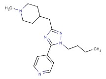 4-{1-butyl-3-[(1-methylpiperidin-4-yl)methyl]-1H-1,2,4-triazol-5-yl}pyridine
