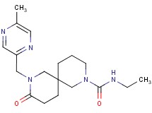 N-ethyl-8-[(5-methyl-2-pyrazinyl)methyl]-9-oxo-2,8-diazaspiro[5.5]undecane-2-carboxamide