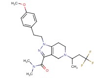 1-[2-(4-methoxyphenyl)ethyl]-N,N-dimethyl-5-(3,3,3-trifluoro-1-methylpropyl)-4,5,6,7-tetrahydro-1H-pyrazolo[4,3-c]pyridine-3-carboxamide