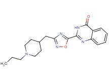 2-{3-[(1-propylpiperidin-4-yl)methyl]-1,2,4-oxadiazol-5-yl}quinazolin-4(3H)-one
