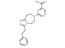 6-[3-(2-phenylethyl)-5,6,8,9-tetrahydro-7H-[1,2,4]triazolo[4,3-d][1,4]diazepin-7-yl]pyrazine-2-carboxamide