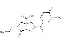 (3aR*,6aS*)-5-[(1-methyl-6-oxo-1,6-dihydropyridazin-3-yl)carbonyl]-1-oxo-2-propylhexahydropyrrolo[3,4-c]pyrrole-3a(1H)-carboxylic acid