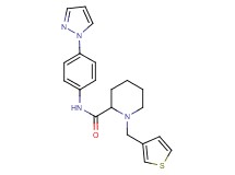 N-[4-(1H-pyrazol-1-yl)phenyl]-1-(3-thienylmethyl)-2-piperidinecarboxamide
