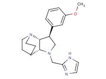 (2R*,3S*,6R*)-5-(1H-imidazol-2-ylmethyl)-3-(3-methoxyphenyl)-1,5-diazatricyclo[5.2.2.0~2,6~]undecane