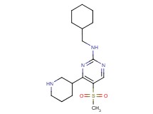 N-(cyclohexylmethyl)-5-(methylsulfonyl)-4-(3-piperidinyl)-2-pyrimidinamine hydrochloride