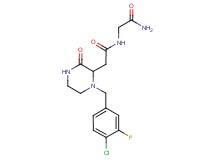 N~2~-{[1-(4-chloro-3-fluorobenzyl)-3-oxo-2-piperazinyl]acetyl}glycinamide