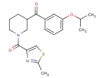 (3-isopropoxyphenyl){1-[(2-methyl-1,3-thiazol-4-yl)carbonyl]-3-piperidinyl}methanone