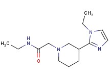 N-ethyl-2-[3-(1-ethyl-1H-imidazol-2-yl)-1-piperidinyl]acetamide