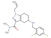 1-allyl-5-[(2,4-difluorobenzyl)amino]-N,N-dimethyl-4,5,6,7-tetrahydro-1H-indazole-3-carboxamide