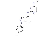 N~2~-[1-(3,4-dimethylphenyl)-4,5,6,7-tetrahydro-1H-indazol-4-yl]-N~4~-methylpyrimidine-2,4-diamine
