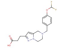 3-{5-[4-(difluoromethoxy)benzyl]-4,5,6,7-tetrahydropyrazolo[1,5-a]pyrazin-2-yl}propanoic acid