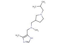 1-(1-isobutylpyrrolidin-3-yl)-N-methyl-N-[(4-methyl-1H-imidazol-5-yl)methyl]methanamine
