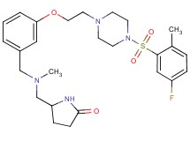 5-{[[3-(2-{4-[(5-fluoro-2-methylphenyl)sulfonyl]-1-piperazinyl}ethoxy)benzyl](methyl)amino]methyl}-2-pyrrolidinone