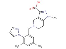 5-[3,5-dimethyl-2-(1H-pyrazol-1-yl)benzyl]-1-methyl-4,5,6,7-tetrahydro-1H-pyrazolo[4,3-c]pyridine-3-carboxylic acid