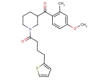 (4-methoxy-2-methylphenyl){1-[4-(2-thienyl)butanoyl]-3-piperidinyl}methanone