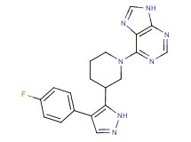 6-{3-[4-(4-fluorophenyl)-1H-pyrazol-5-yl]piperidin-1-yl}-9H-purine