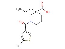 1-[(5-methyl-3-thienyl)carbonyl]-3-propylpiperidine-3-carboxylic acid