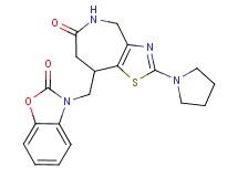 8-[(2-oxo-1,3-benzoxazol-3(2H)-yl)methyl]-2-pyrrolidin-1-yl-4,5,7,8-tetrahydro-6H-[1,3]thiazolo[4,5-c]azepin-6-one