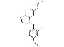 N-ethyl-2-[1-(2-fluoro-4-methoxybenzyl)-3-oxo-2-piperazinyl]acetamide