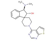 (2R*,3R*)-3-(dimethylamino)-1'-thieno[2,3-d]pyrimidin-4-yl-2,3-dihydrospiro[indene-1,4'-piperidin]-2-ol