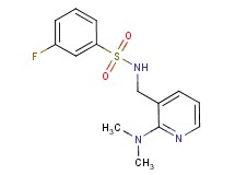 N-{[2-(dimethylamino)-3-pyridinyl]methyl}-3-fluorobenzenesulfonamide