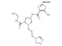 (4S)-N-ethyl-4-{[(5-methyl-1,3-oxazol-4-yl)carbonyl]amino}-1-[3-(1H-tetrazol-1-yl)propyl]-L-prolinamide
