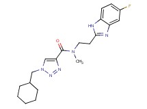 1-(cyclohexylmethyl)-N-[2-(5-fluoro-1H-benzimidazol-2-yl)ethyl]-N-methyl-1H-1,2,3-triazole-4-carboxamide