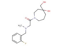 1-[N-(2-fluorobenzyl)-N-methylglycyl]-4-(hydroxymethyl)-4-azepanol