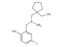 4-fluoro-2-{[{[1-(hydroxymethyl)cyclopentyl]methyl}(methyl)amino]methyl}phenol