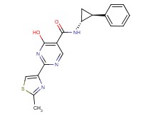 4-hydroxy-2-(2-methyl-1,3-thiazol-4-yl)-N-[(1R*,2S*)-2-phenylcyclopropyl]pyrimidine-5-carboxamide