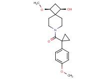 (1R*,3S*)-3-methoxy-7-{[1-(4-methoxyphenyl)cyclopropyl]carbonyl}-7-azaspiro[3.5]nonan-1-ol