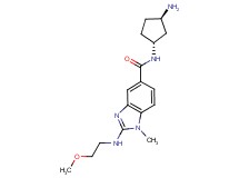 N-[rel-(1R,3R)-3-aminocyclopentyl]-2-[(2-methoxyethyl)amino]-1-methyl-1H-benzimidazole-5-carboxamide dihydrochloride