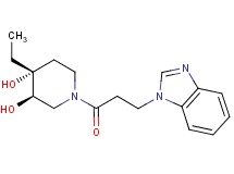 (3R*,4R*)-1-[3-(1H-benzimidazol-1-yl)propanoyl]-4-ethylpiperidine-3,4-diol