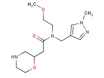 N-(2-methoxyethyl)-N-[(1-methyl-1H-pyrazol-4-yl)methyl]-2-(2-morpholinyl)acetamide hydrochloride