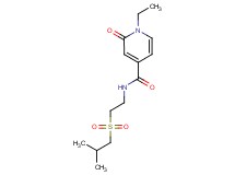 1-ethyl-N-[2-(isobutylsulfonyl)ethyl]-2-oxo-1,2-dihydropyridine-4-carboxamide