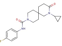 2-cyclopropyl-N-(4-fluorophenyl)-3-oxo-2,9-diazaspiro[5.5]undecane-9-carboxamide