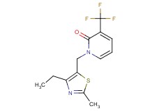 1-[(4-ethyl-2-methyl-1,3-thiazol-5-yl)methyl]-3-(trifluoromethyl)pyridin-2(1H)-one