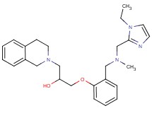 1-(3,4-dihydro-2(1H)-isoquinolinyl)-3-(2-{[[(1-ethyl-1H-imidazol-2-yl)methyl](methyl)amino]methyl}phenoxy)-2-propanol