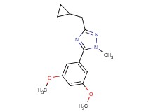 3-(cyclopropylmethyl)-5-(3,5-dimethoxyphenyl)-1-methyl-1H-1,2,4-triazole