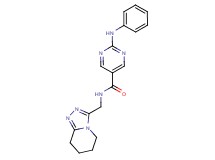 2-anilino-N-(5,6,7,8-tetrahydro[1,2,4]triazolo[4,3-a]pyridin-3-ylmethyl)-5-pyrimidinecarboxamide