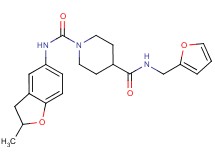 N~4~-(2-furylmethyl)-N~1~-(2-methyl-2,3-dihydro-1-benzofuran-5-yl)piperidine-1,4-dicarboxamide