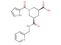 (3S*,5R*)-5-{[(2-pyridinylmethyl)amino]carbonyl}-1-(1H-pyrrol-2-ylcarbonyl)-3-piperidinecarboxylic acid